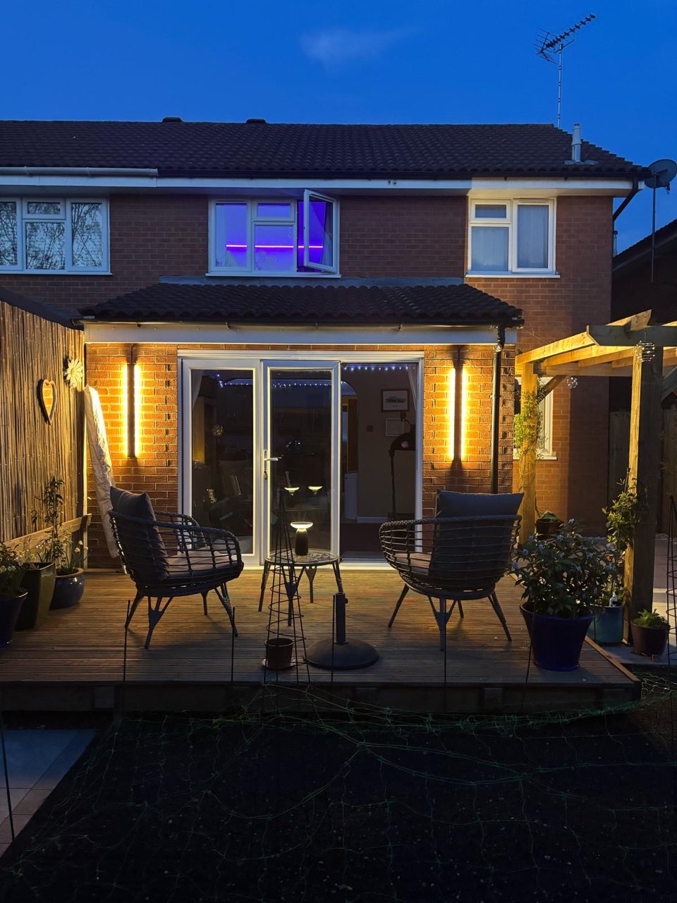 After: Fresh, safe outdoor lighting installation, London