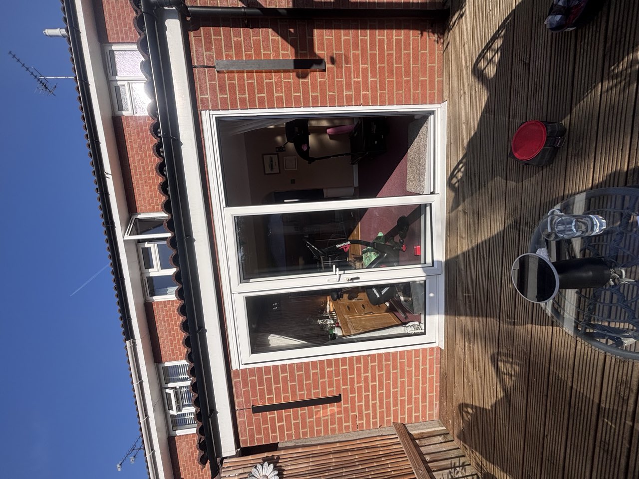 Before: Fresh, safe outdoor lighting installation, London